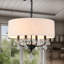Lustre tambour en cristal 4 lumières Kayia