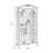 Blue+White+Nut-brown Solid Wood+Glass Display Cases