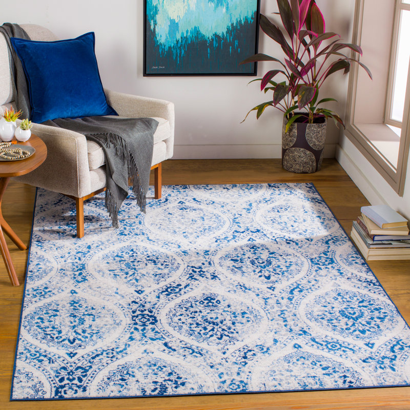 Bunnlevel Ikat Indoor Rug, Rectangle 5'3" x 7'