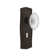 Prairie Plate with Decorative Keyhole and Crystal Victorian Knob