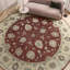 Tapis brun et beige de haute qualité noué à la main