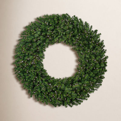 Alanny 72" Pre-Lit Mixed Christmas Wreath