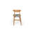 Amalga Modern 5-Piece Dining Table & Chairs Set, Solid Beech Wood & Linen, Table: 47.2 x 29.5 x 47.2 inches | 100% MDF Tabletop | Natural Brown Finish | Stylish & Durable for Family Gatherings & Entertaining