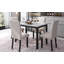 Ensemble de table de salle à manger 5 pièces pour 4 personnes, table de cuisine moderne et ensemble de 4 chaises, table de salle à manger en marbre avec 4 chaises rembourrées pour petits espaces-1186026359-1186026354
