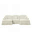 Canapé polyvalent en chenille avec volants détachables et configurations multiples, parfait pour les espaces de vie modernes et élégants-465123505