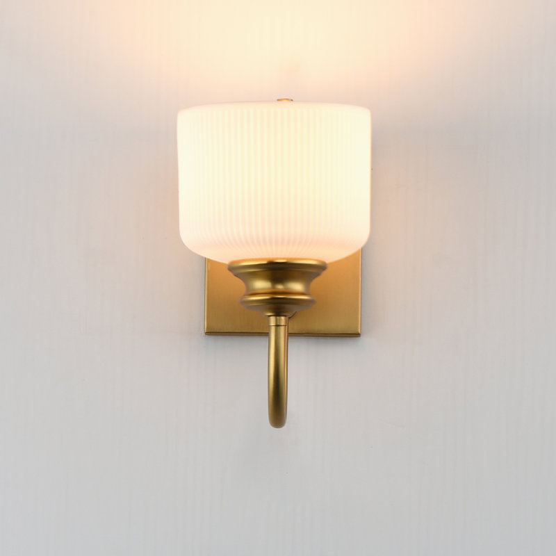 Bisque-Wall Sconce, Natural Aged Brass
