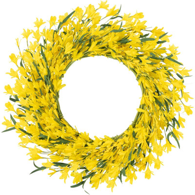 22" Forsythia Door Wreath