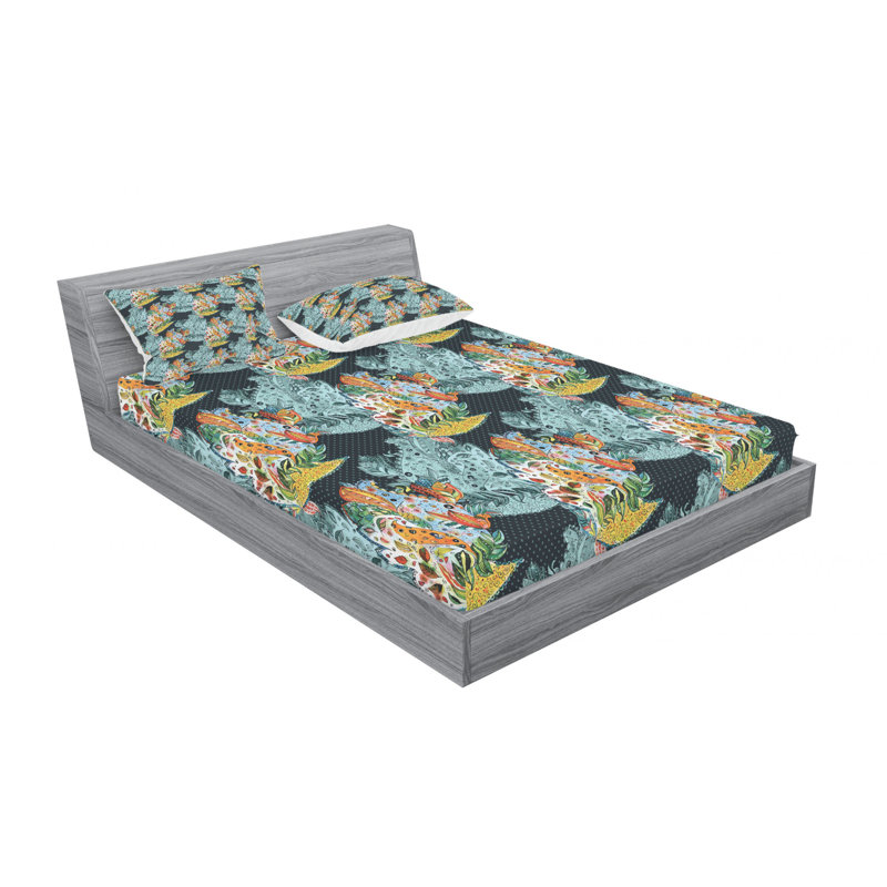 Microfiber Floral Sheet Set