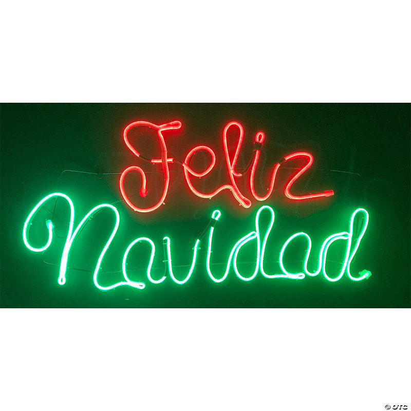 Enseigne lumineuse DEL Feliz Navidad
