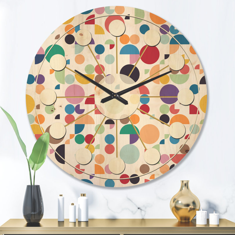 Horloge murale abstraite circulaire I, Grand