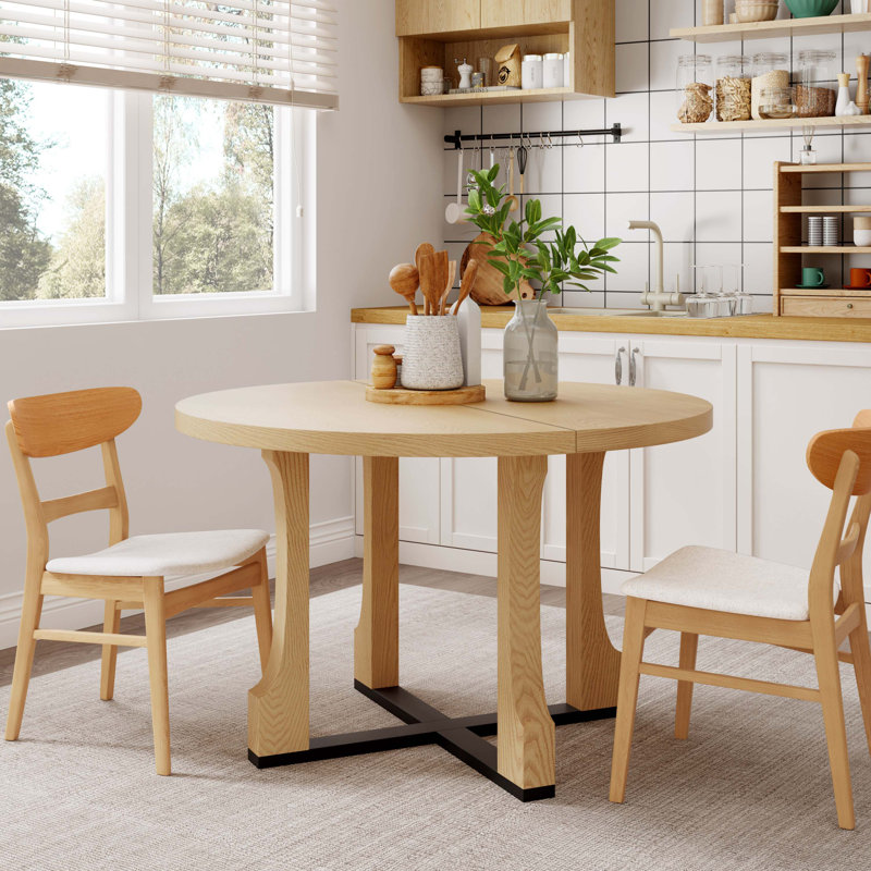 Table de salle à manger 48 ", Bois de frêne naturel