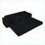 Canapé modulaire en L en velours côtelé modulaire moderne convertible en lit, noir peu encombrant | Noir | Mousse-1768173103-1768173100