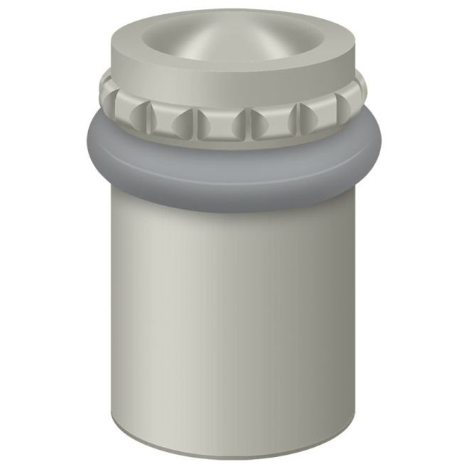 Deltana UFBP5000U15 Round Universal Floor Bumper Pattern Cap 2-1/8", Solid Brass in Brushed Nickel, Brushed Nickel