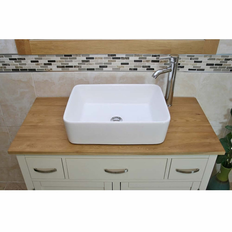 Immanuel 1000mm Single Bathroom Vanity with Vessel Ceramic Basin
