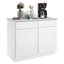Meuble bas standard HOMEIBRO Cozy Design, 33 po L x 24 po P x 34,5 po H, en contreplaqué, gris Shaker, prêt à assembler-99152006-99152004