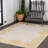 Auraya Coastal Cottage Palm Frond Border Yellow/Cream Indoor/Outdoor Rug-2104191602