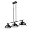 Luminaire suspendu linéaire 3 lumières Laramy-107150113-107150117