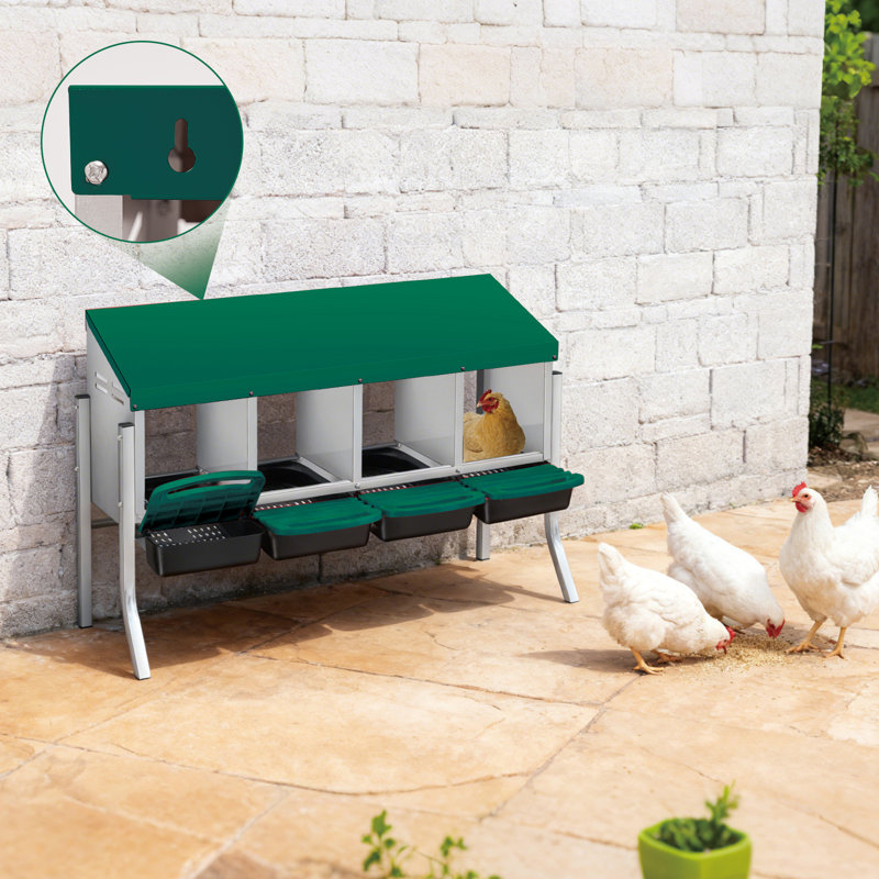 Nesting Boxes, 70cm H x 106cm W x 34.3cm D, Green