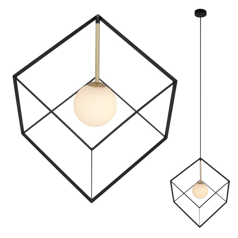 Marsha 1 - Light Gold Square/Rectangle Pendant