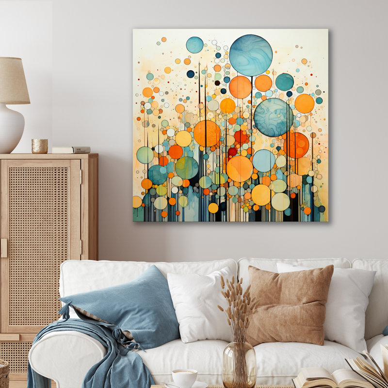 Retro Remix IV - Abstract Collages Canvas Wall Art, Toile tendue, H 16 po x l 16 po x P 1 po