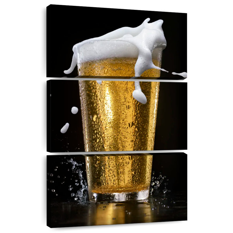 Yarlin Beer Foam Spill, 32" H x 20" W