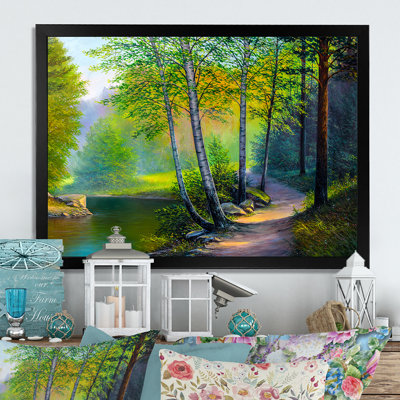 River In Spring Landscape " River In Spring Landscape "