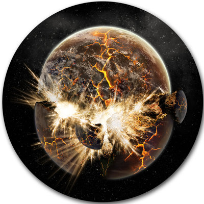 « earth steampunk », impression sur métal