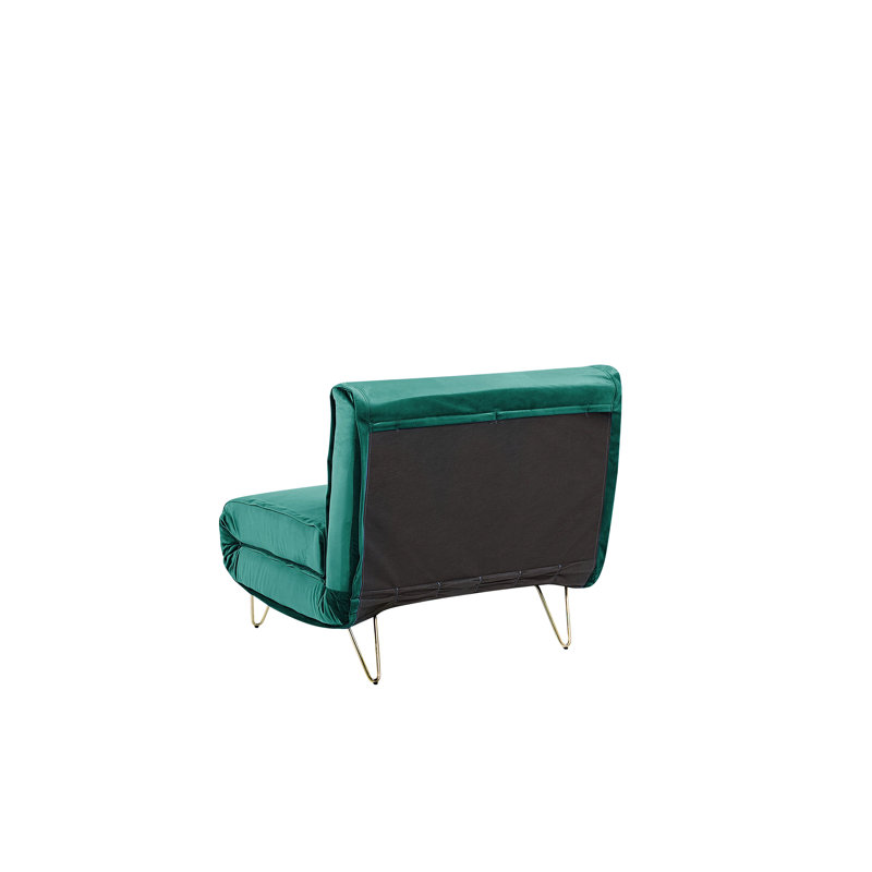 Millar Queen 85cm Upholstered Futon And Mattress, Dark Green