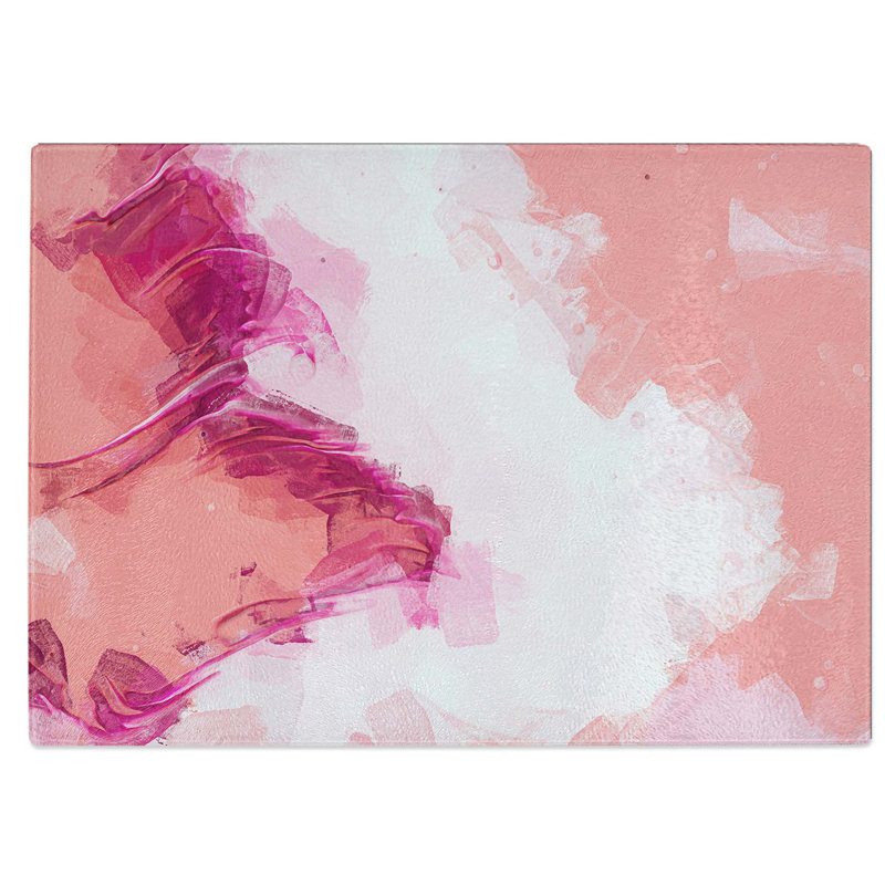 Tempered Glass Song of Tomorrow Chopping Board, 39 cm W x 28.5 cm L