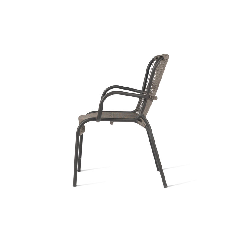 Loop Outdoor Dining Armchair, Gray