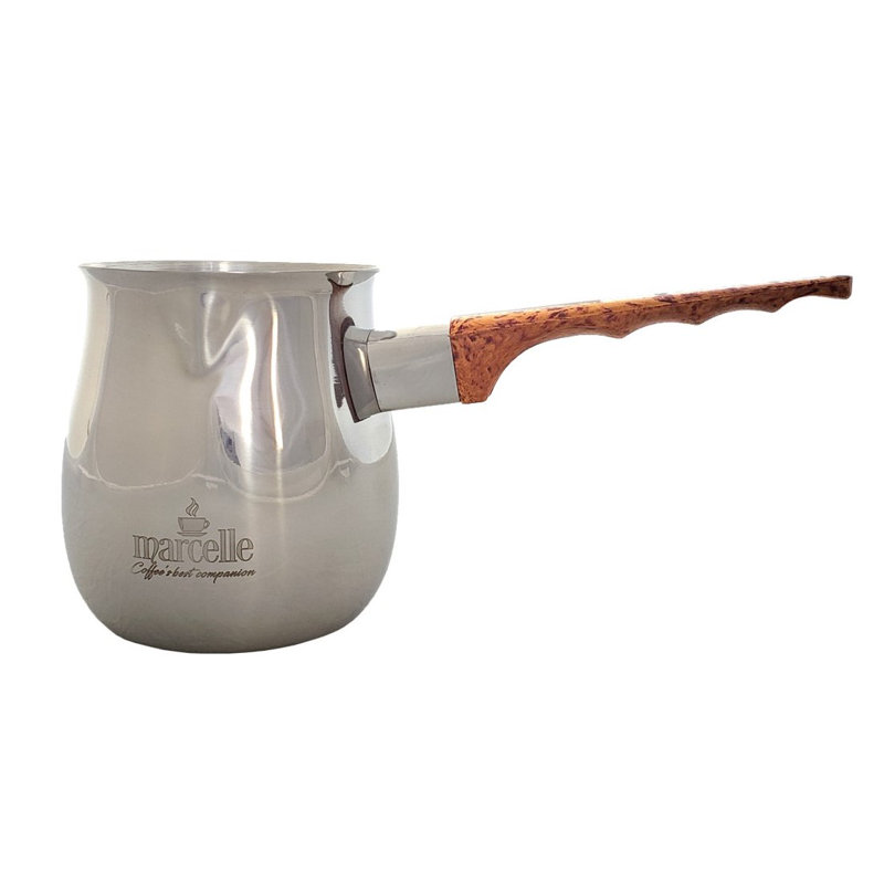 Réchaud à lait / café en acier inoxydable Marcelle, H 3,5 po x l 8 po x P 3 po