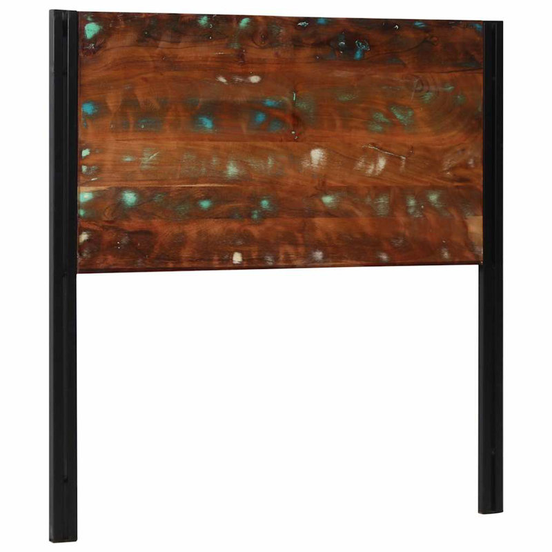 Headboard Solid Wood Reclaimed And Iron, 100cm H x 100cm W x 2cm D