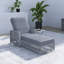 Chaise longue d'extérieur inclinable avec accoudoirs-379995307