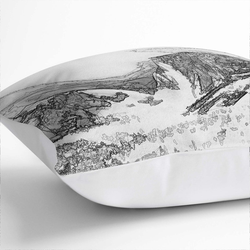 Square Throw Cushion, 55 x 55 cm, White