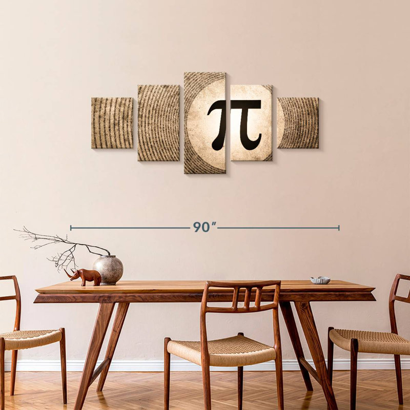 Grunge Pi, 34" H x 74" W
