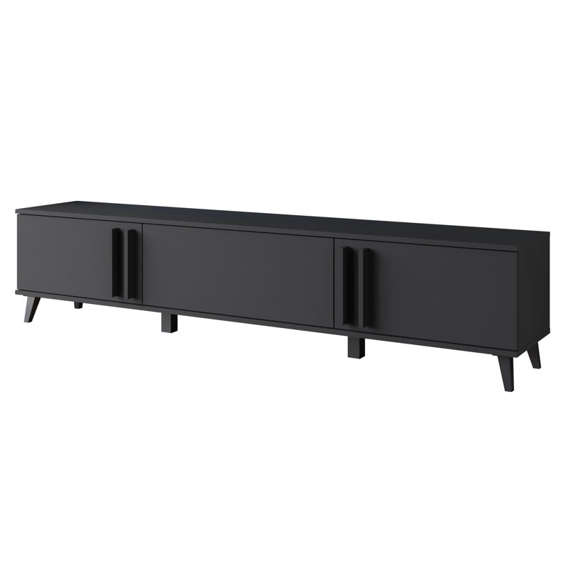 Unfinished TV Stand for TVs up to 78", Black