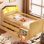 Lit mezzanine simple avec éclairage à DEL et options de rangement polyvalentes