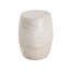 Oval Concrete Outdoor Side Table , 17.5 " W 24.75 " D