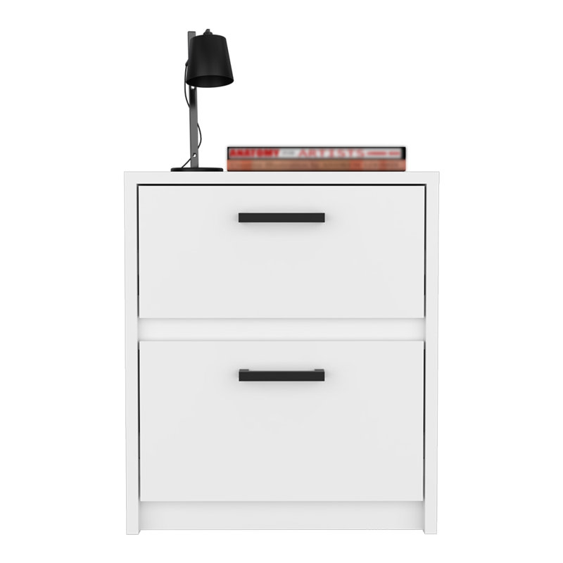 Nightstand Chequered, Two Drawes, Width X 18,9