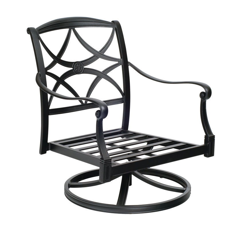 Chaise à bascule Wiltshire, Haie flanelle Sunbrella® flanelle, Étain