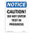 Osha Notice - Caution Do Not Enter Test In Progress Sign