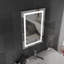 Rectangle LED Bathroom Mirror Fog Free Touch Sensor-1291054423
