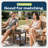 17 in. 2-Tier Oval HDPE Outdoor Side Table-1091835879