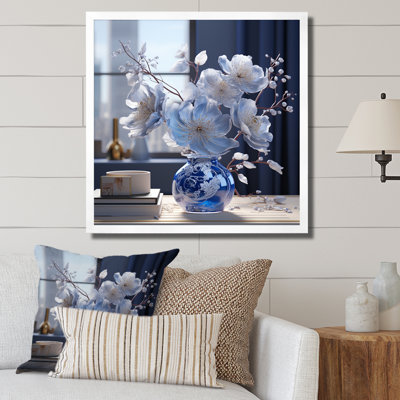 " Azure Blue Hibiscus Flowers Arrangement "