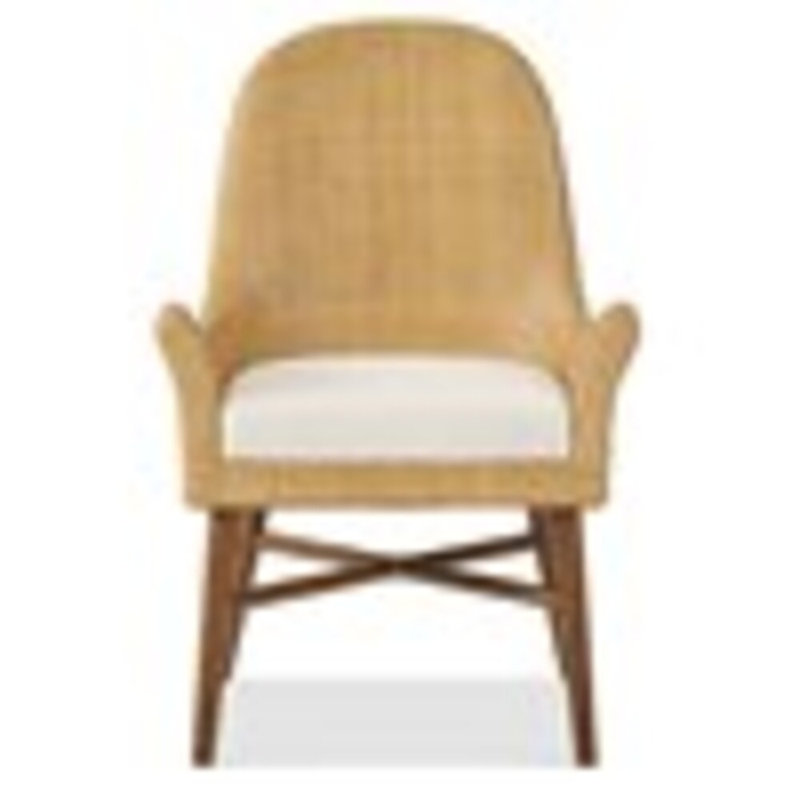 Upholstered Arm Chair, Maya Cyan