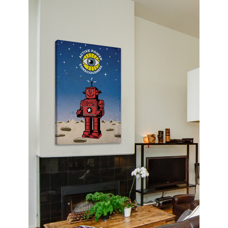 «APC Robot» par Dean Sauls - impression sur toile, H 18 po x l 12 po x P 1,5 po