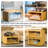 Bamboo Bread Box For Kitchen Counter-Large Capacity Bread Storage Container Farmhouse Bread Box With Window Bread Holder