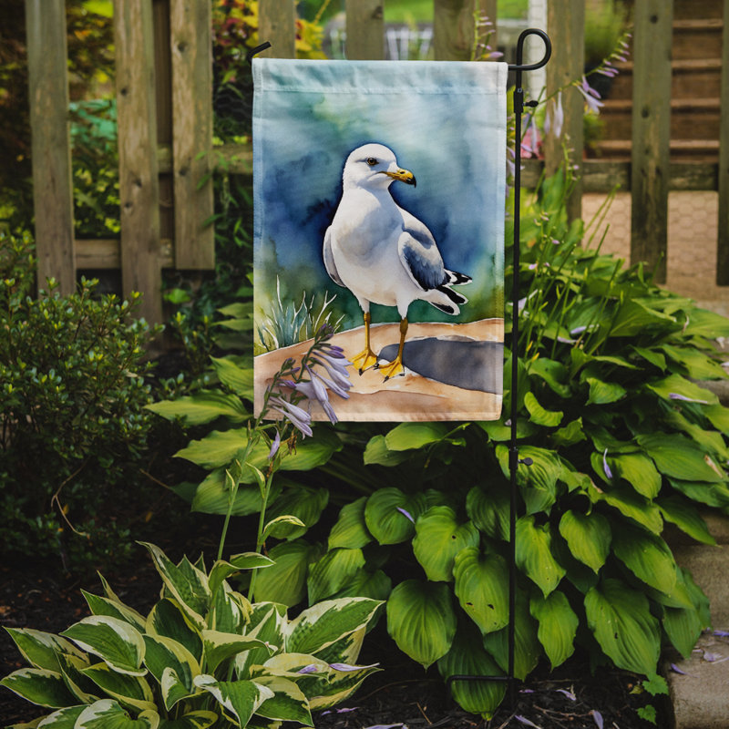 Drapeau de jardin Surfbird Bird, Gul à bec annulaire
