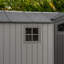 Lifetime 19 Ft. X 7 Ft. High-density Polyethylene (plastic) Outdoor Storage Shed With Steel-reinforced Construction