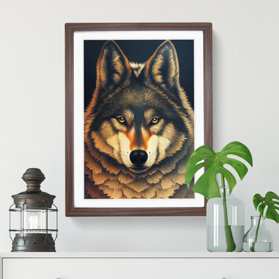 Watchful Wolf No.1 - Single Picture Frame Print
